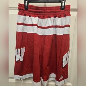 Adidas Wisconsin Badgers Basketball Shorts Men Medium